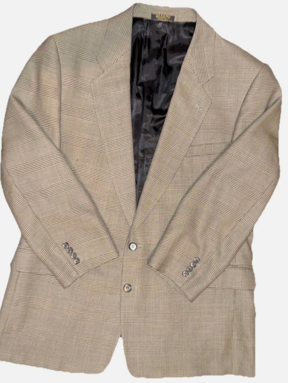 Gianfranco Ruffini Blazer Mens 48R TAN 100% Pure Wool Sport Coat Classic Italy